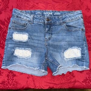 Cat & Jack Distressed Blue Jean Shorts